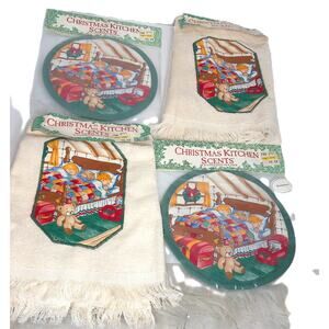 Cannon Night Pot Holders and Kitchen Towels Set The Before Christmas New